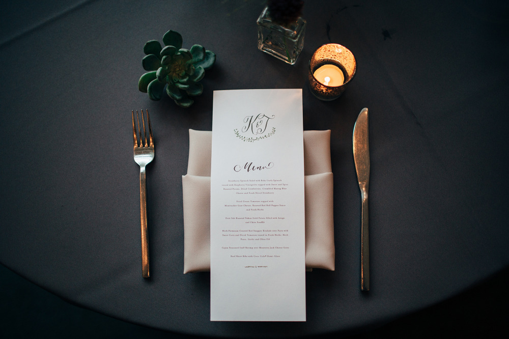 wedding place setting idea