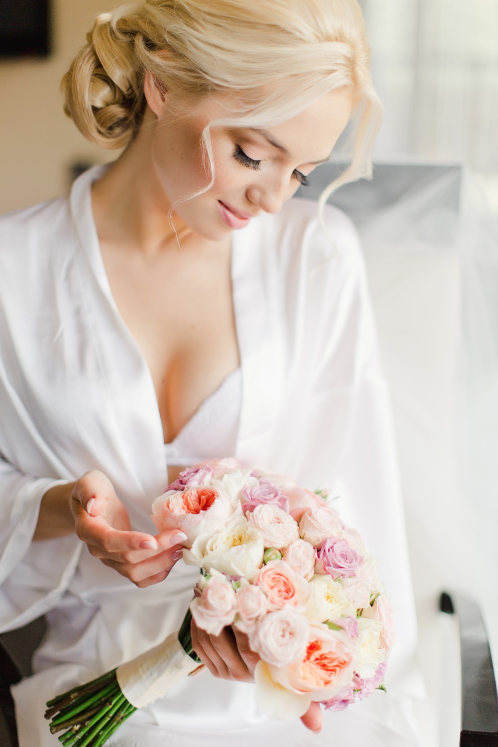 Boudoir bridal portrait idea