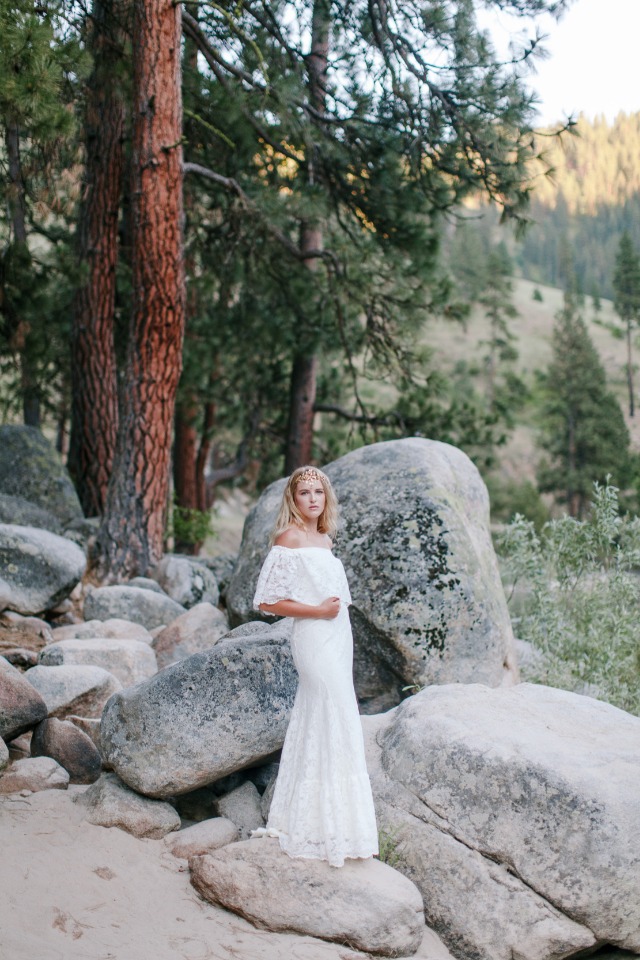 rustic boho chic bridal shoot