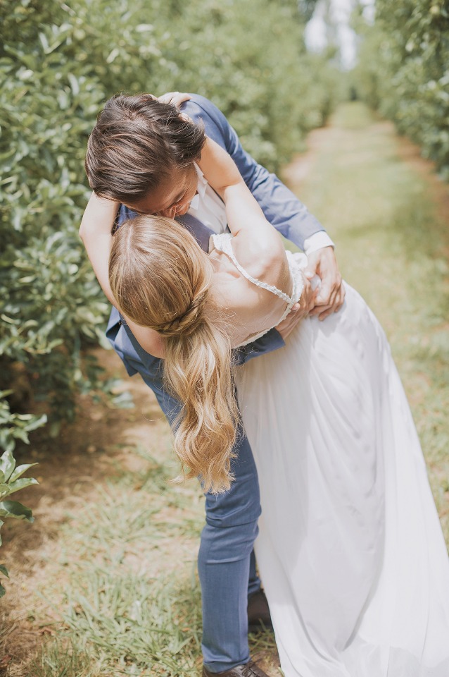 engagement kiss