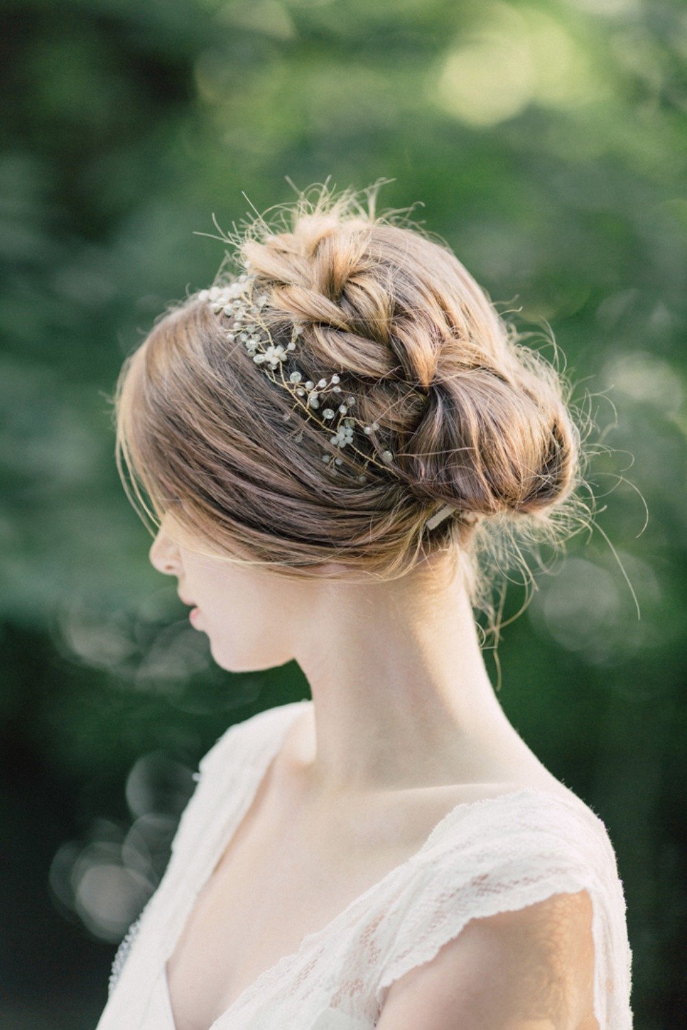 Elegant wedding hair updo