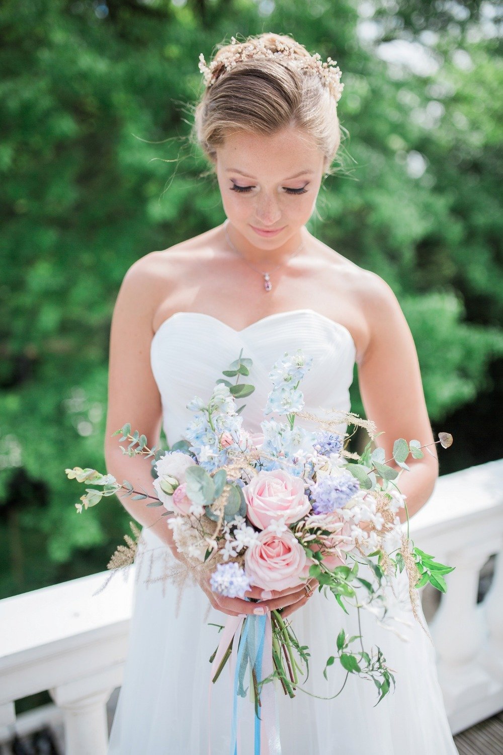 Pantone color wedding bouquet