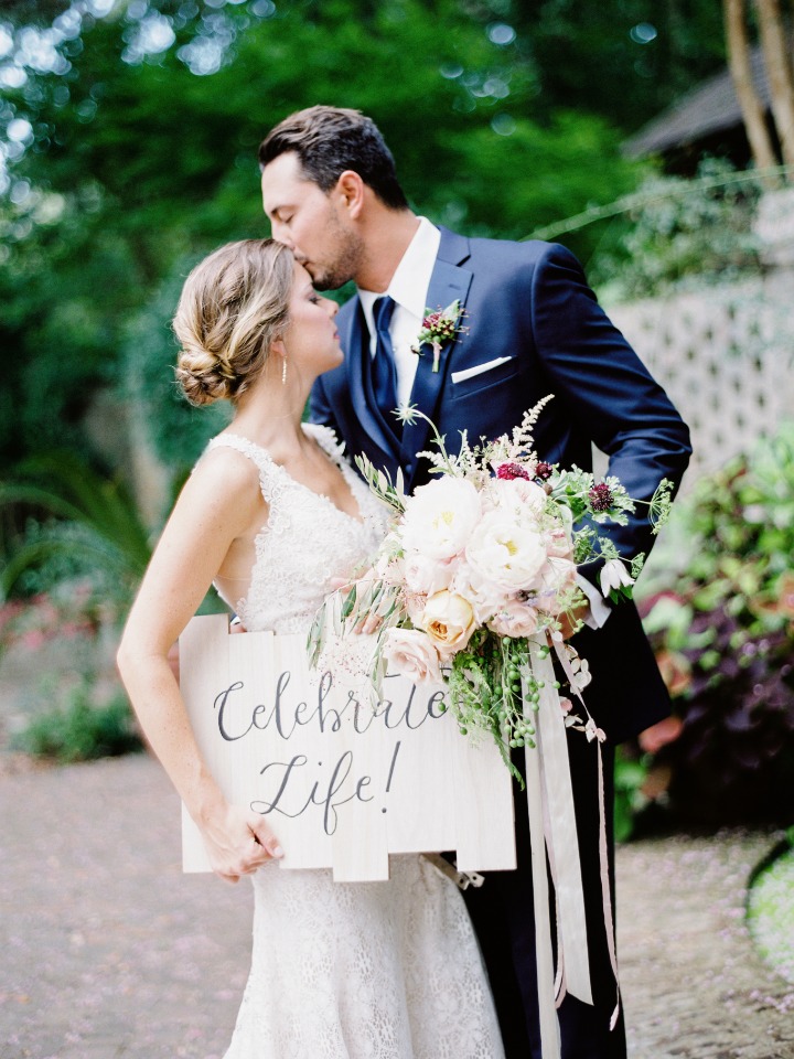 Celebrate life wedding sign