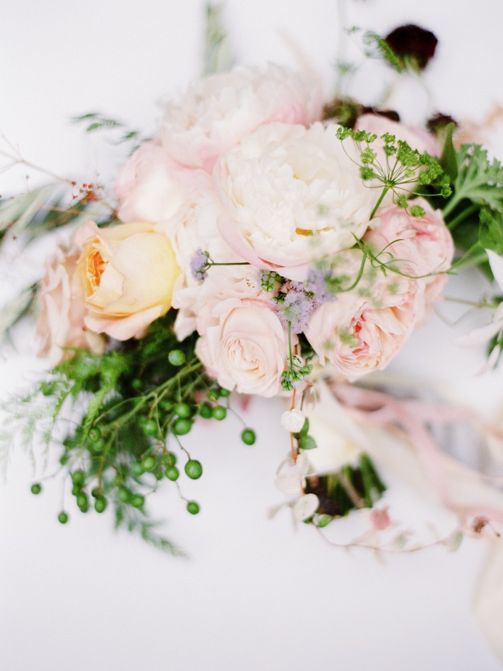 soft blush wedding bouquet