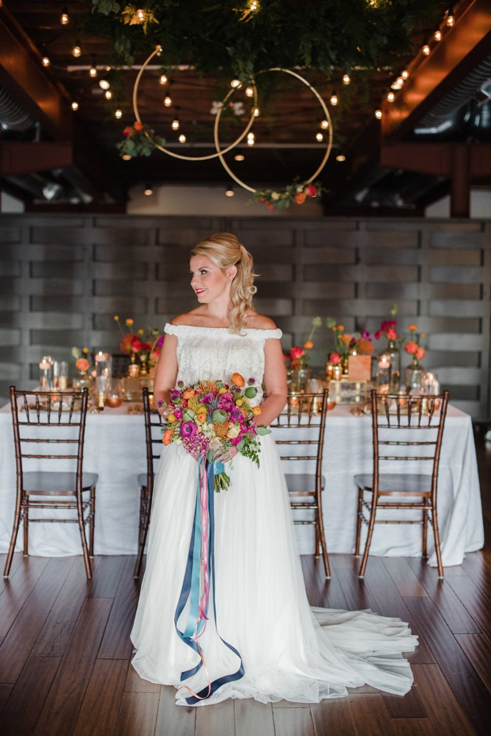 Beautiful bridal look