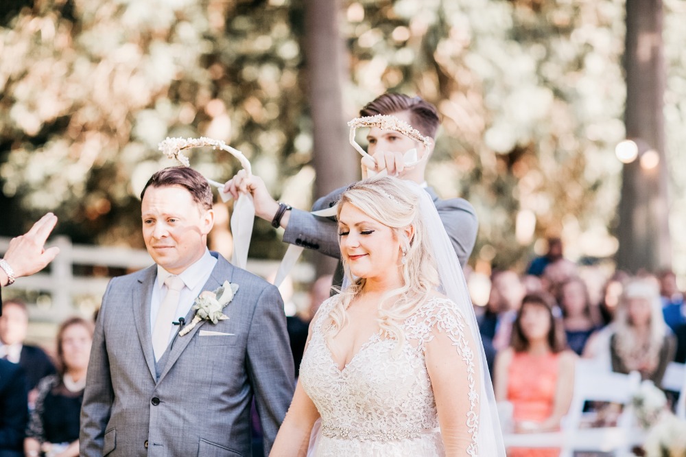 Crowning of the bride and groom