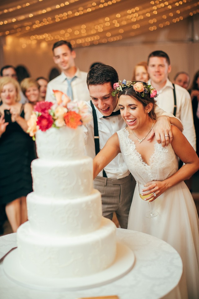 Cutting the cake