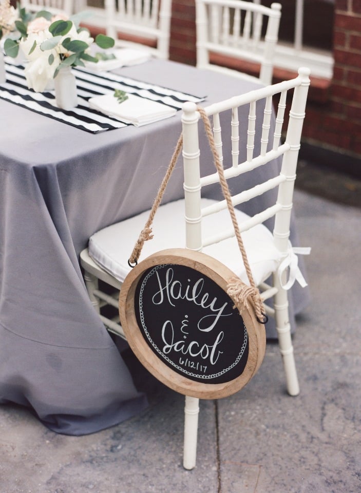 Seating sign idea