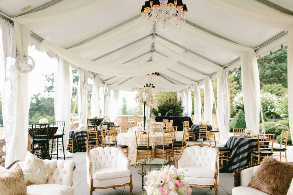 Elegant glam reception