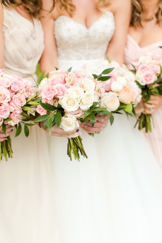 Blush rose bouquets