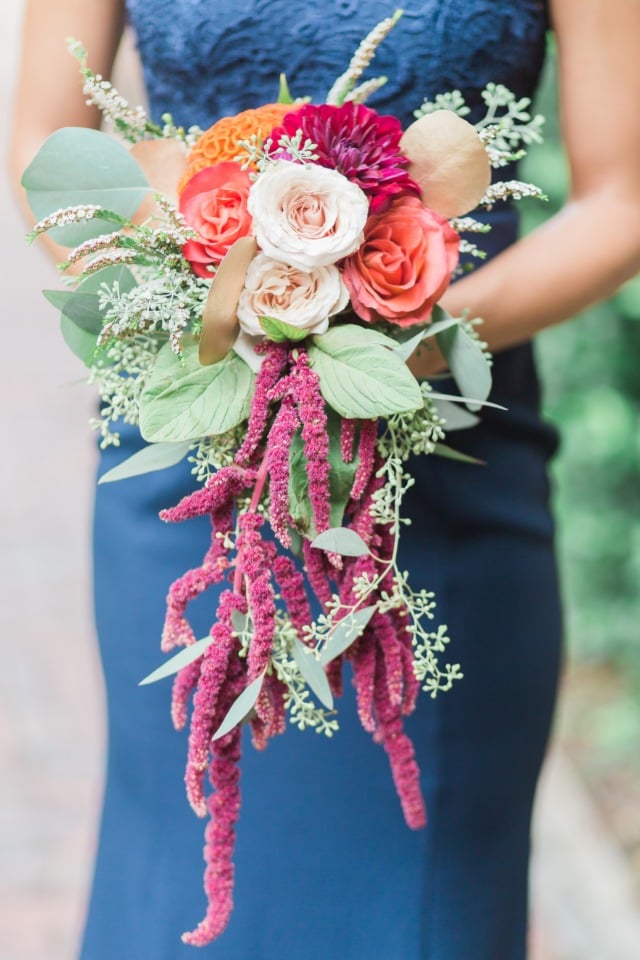 jewel tone bridesmaid bouquet