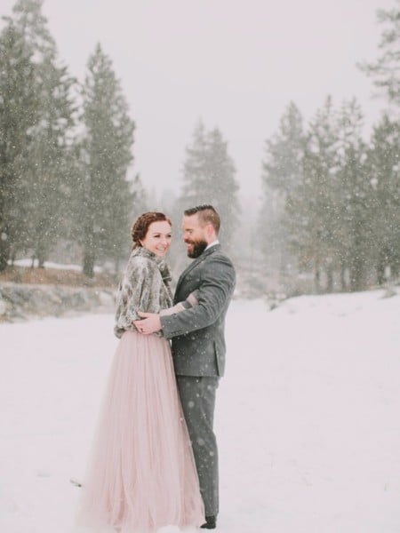 This Winter Elopement Shoot Will Have You Wishing For It To Snow