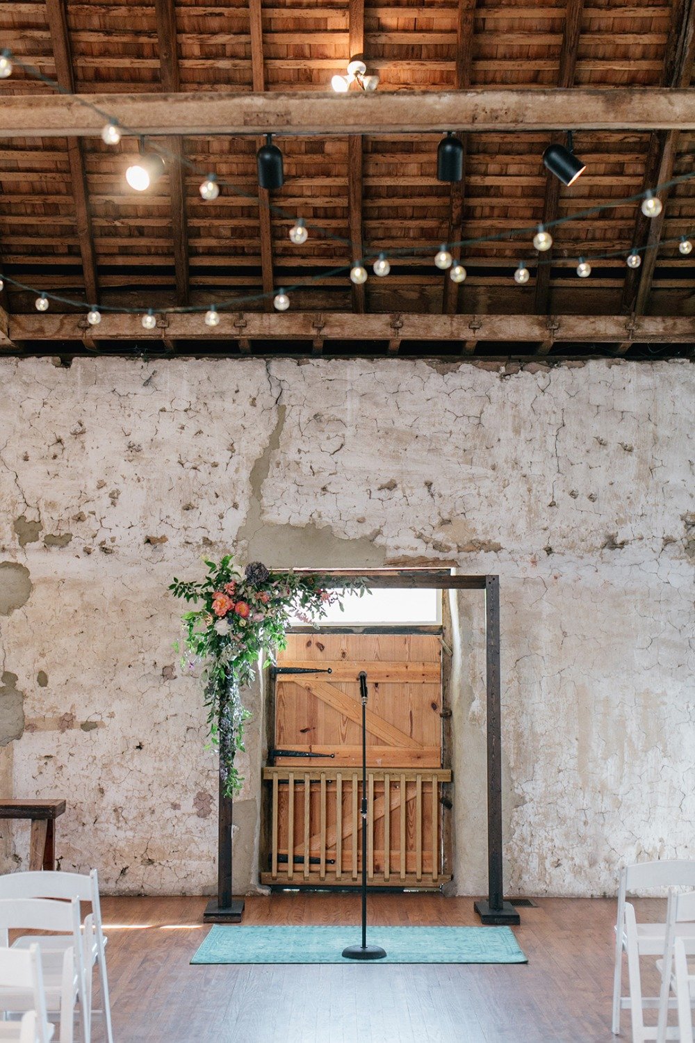 Simple ceremony arch idea