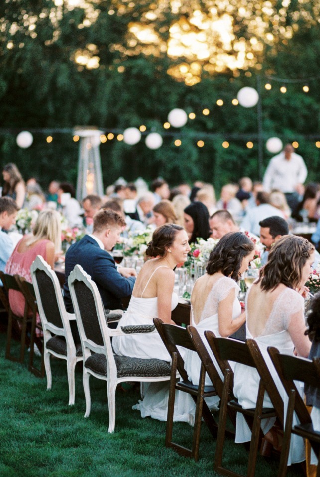 Chic outdoor reception