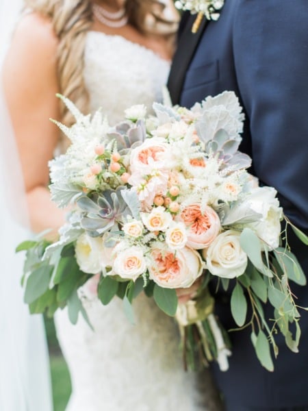 Holy Pretty! Must-See Outdoor Blush and Gold Estate Wedding