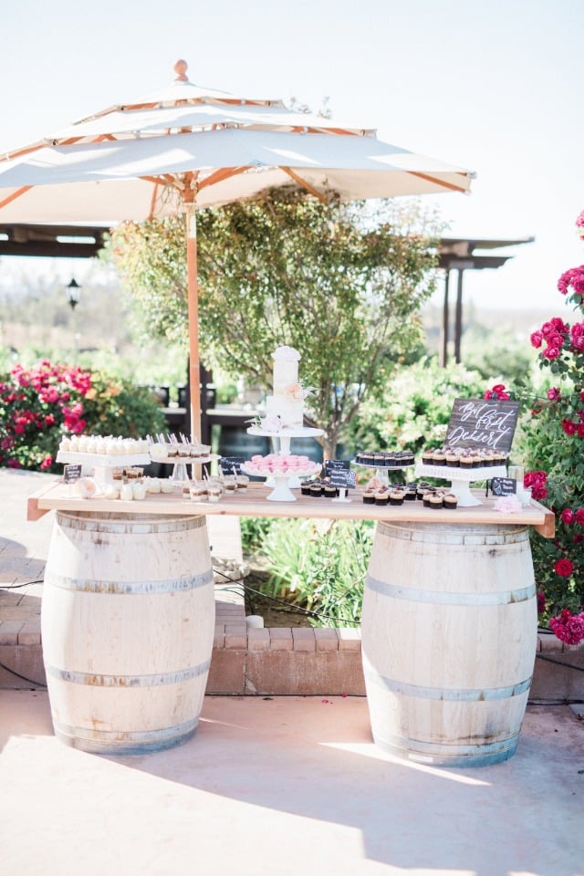 rustic chic cake table