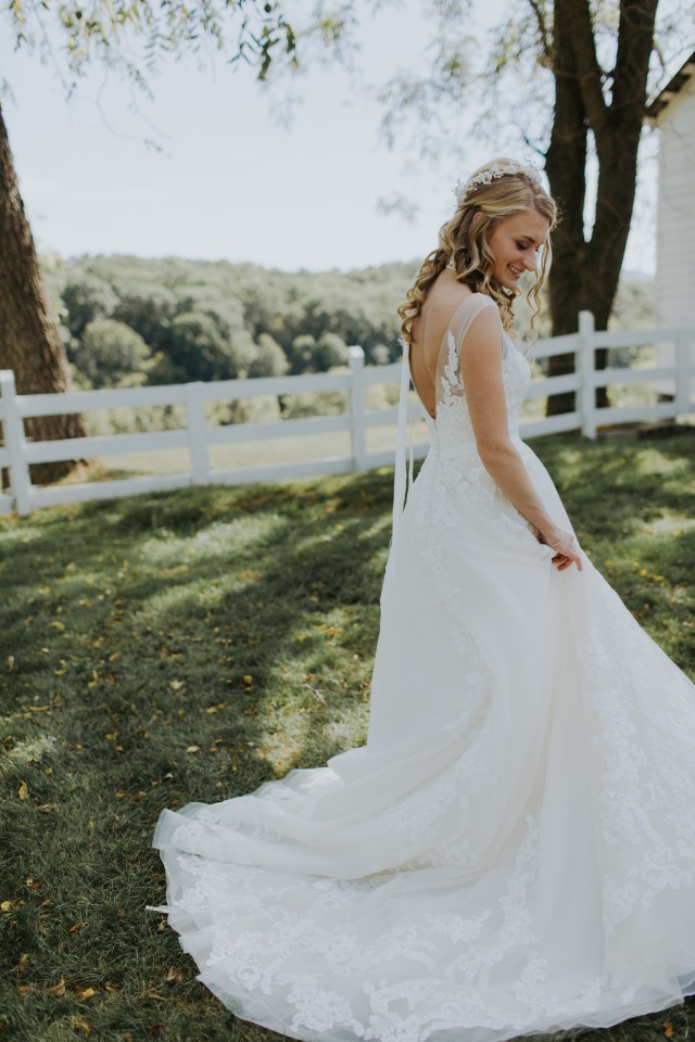 elegant wedding dress from Chantilly Lace Bridal