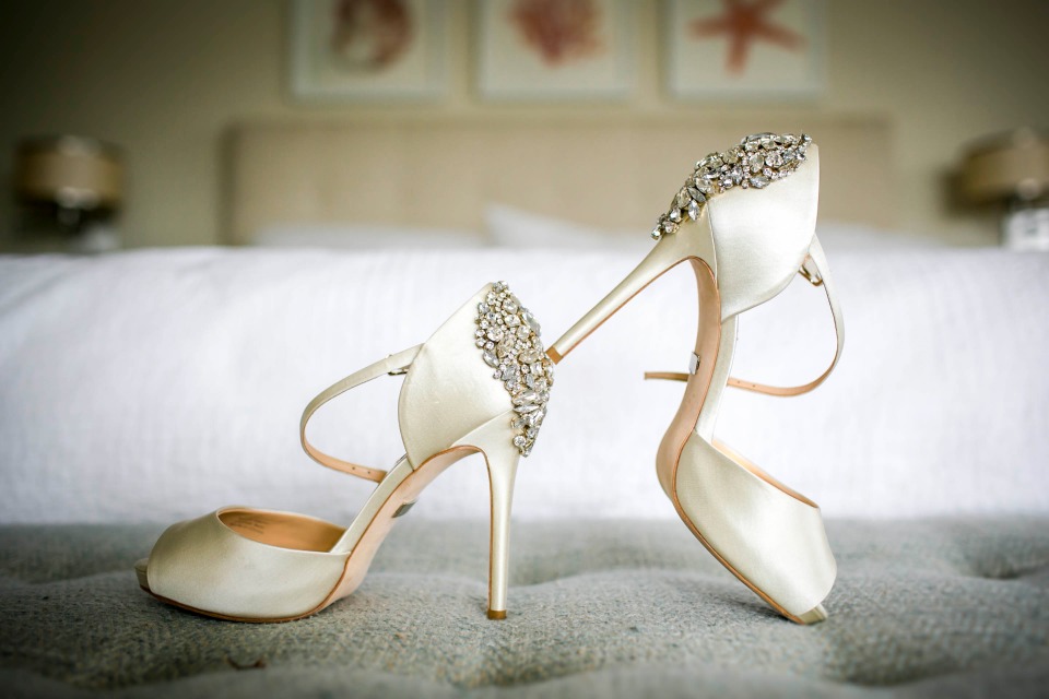 Sparkly heels for the bride-to-be