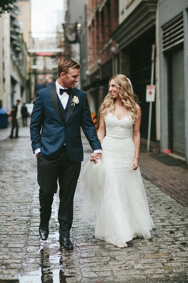 Cute couple celebrating their second wedding