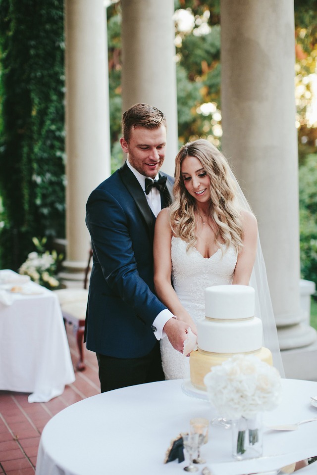 Cutting the cake