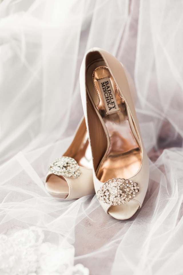 white wedding shoes