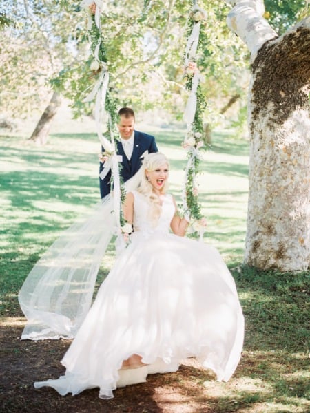 Glamorous Blush and Gold Country Club Wedding