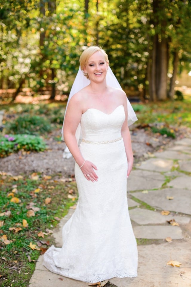 classic strapless wedding dress