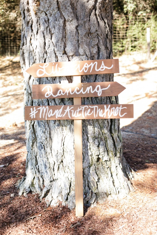 Cute wedding sign