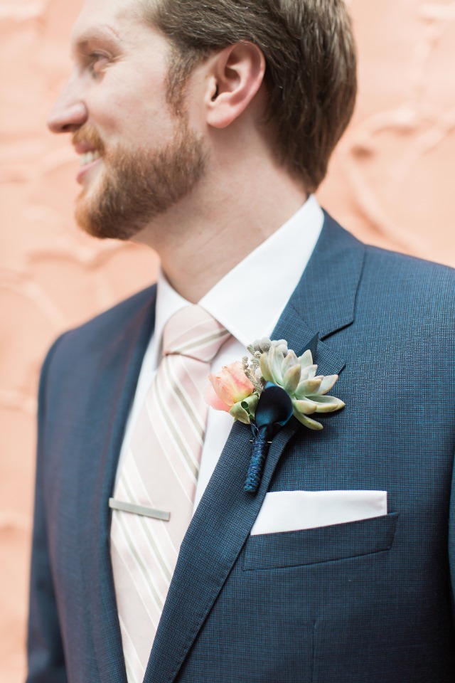 navy groom suit