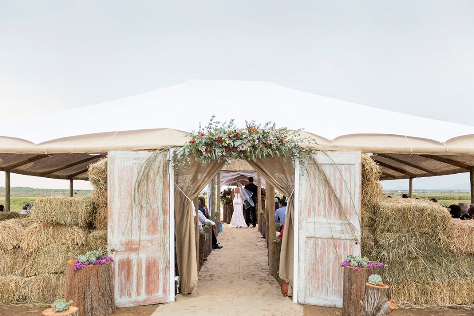 tented wedding chapel