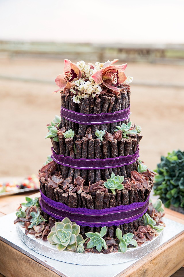 beef jerky wedding cake