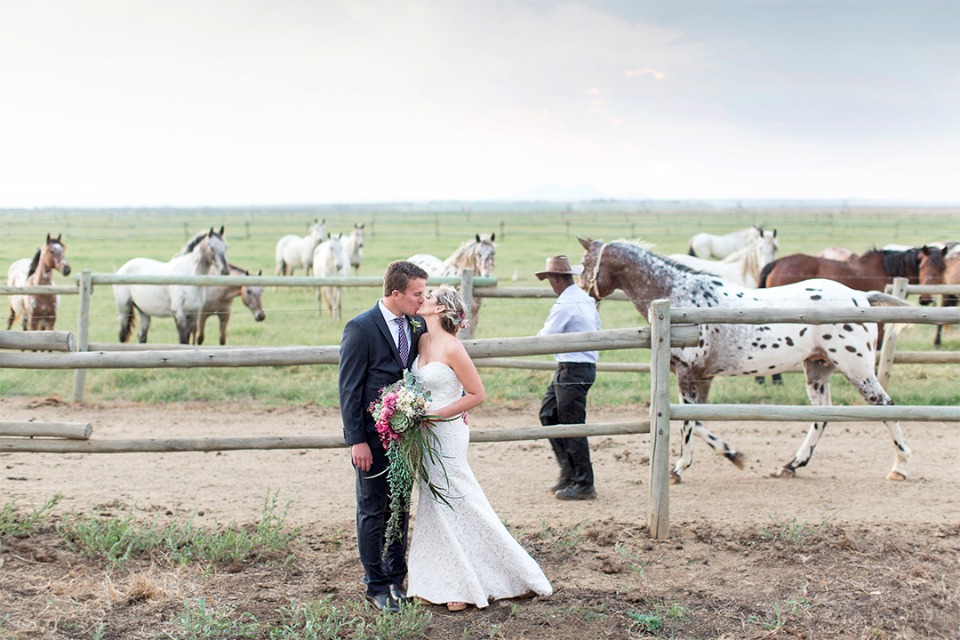 just married wedding couple