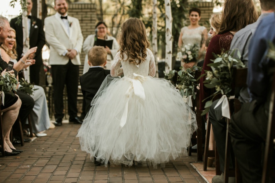 puffy little flower girl dress