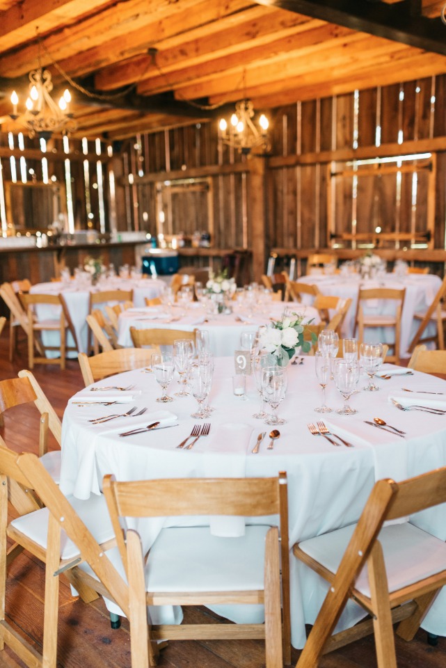 rustic barn wedding reception