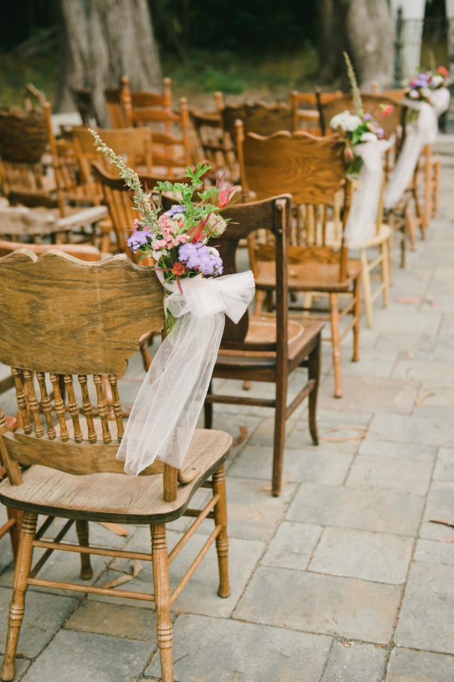 mismatched wedding seating