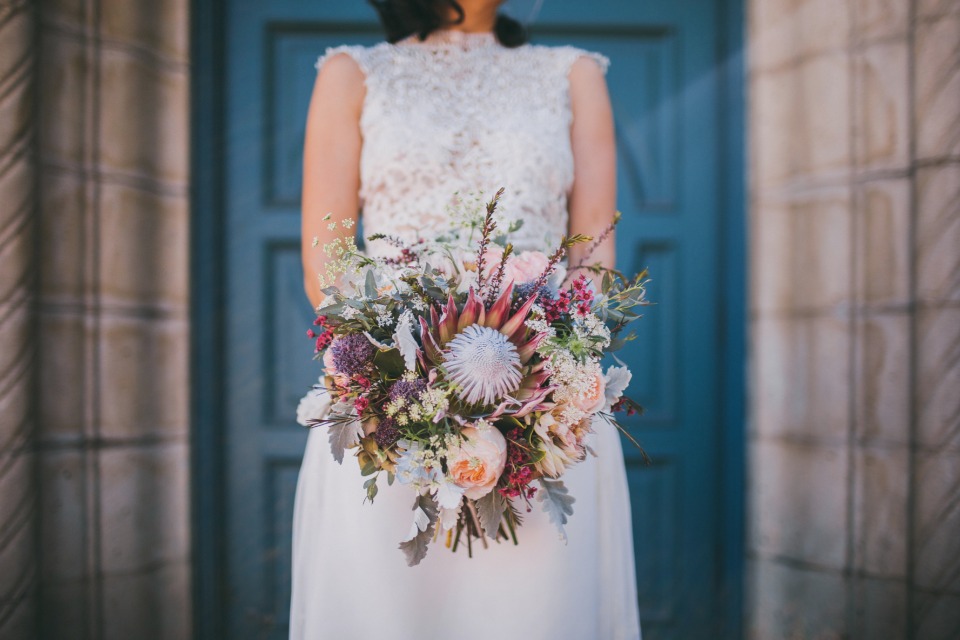 King protea bouquet