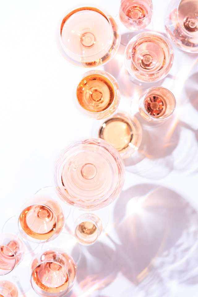 Rose all Day wine glasses