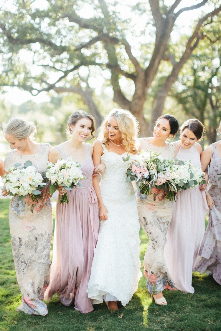 Oh So Chic Blush and Gold Garden Floral Outdoor Wedding