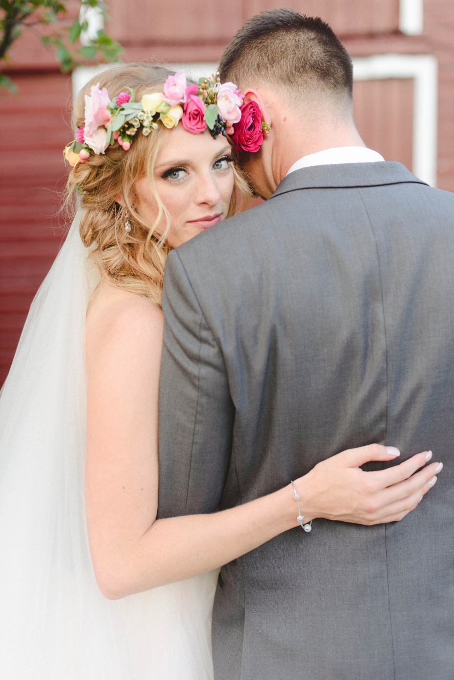 hugs to the groom