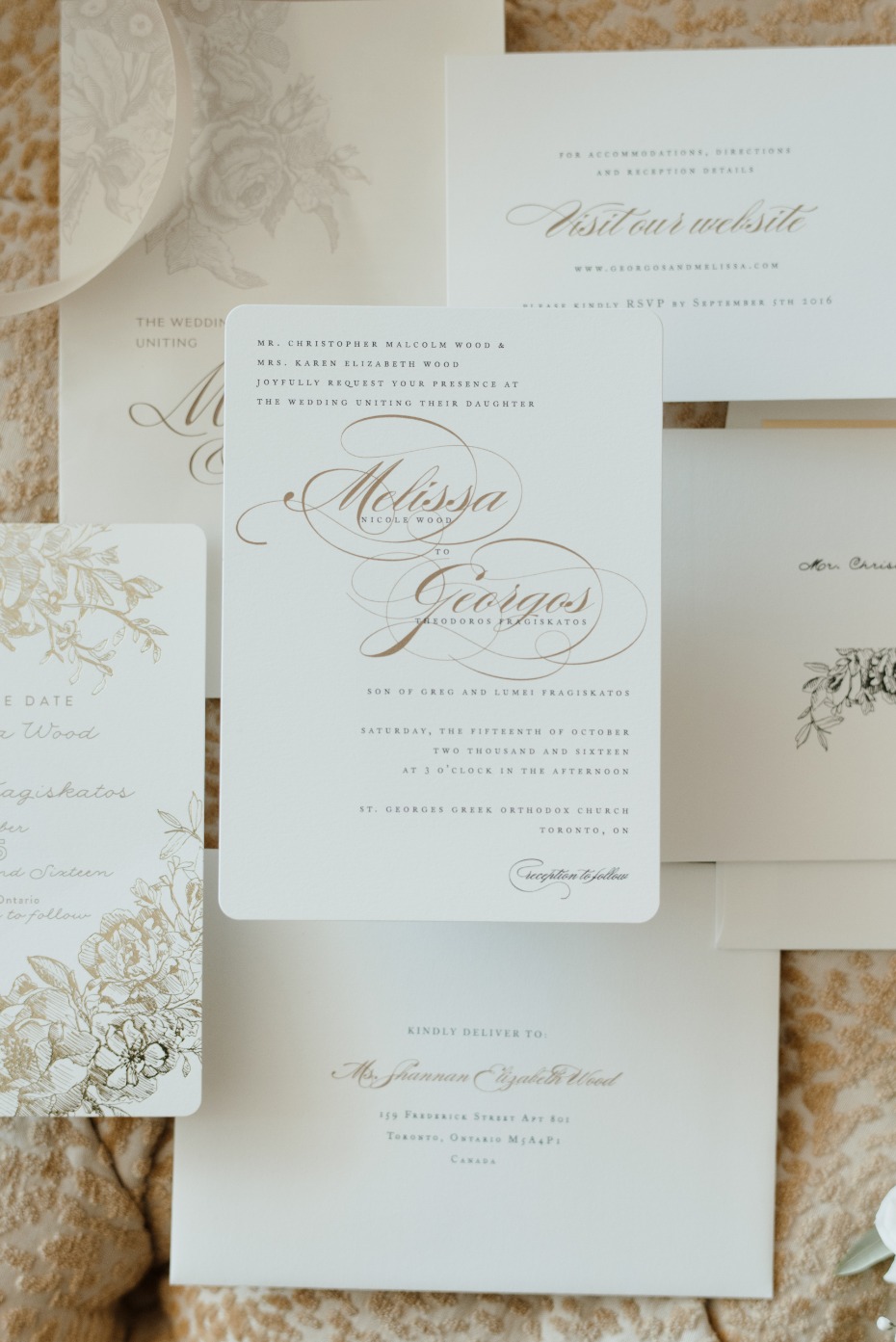 calligraphy wedding invitations