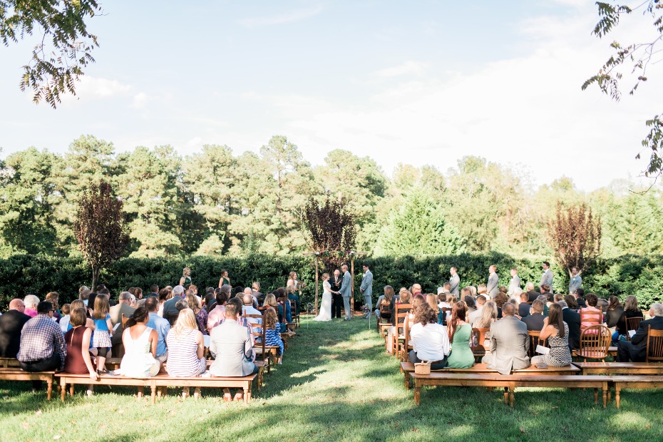 outdoor wedding ceremony