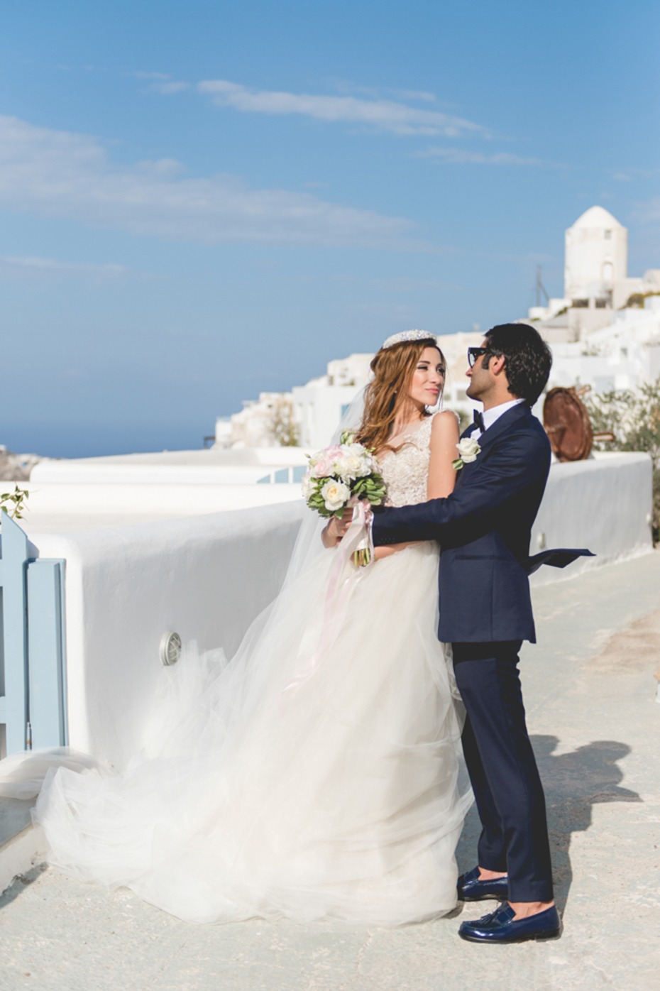 Gorgeous wedding in Santorini