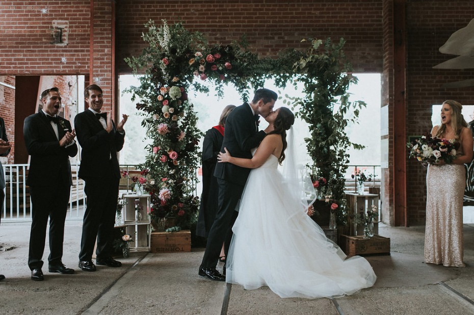 wedding kiss