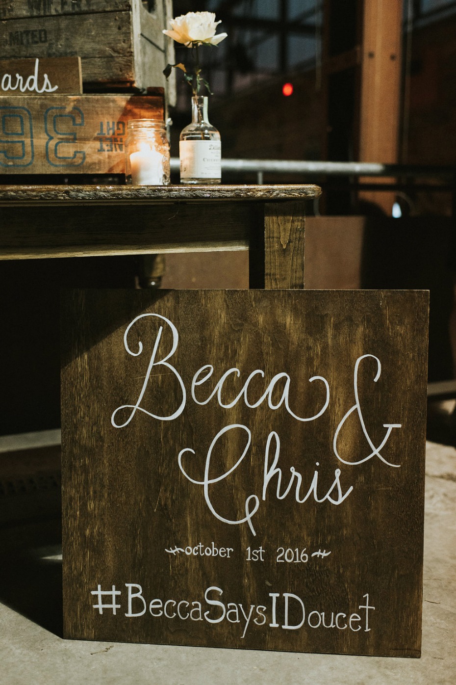 wedding sign