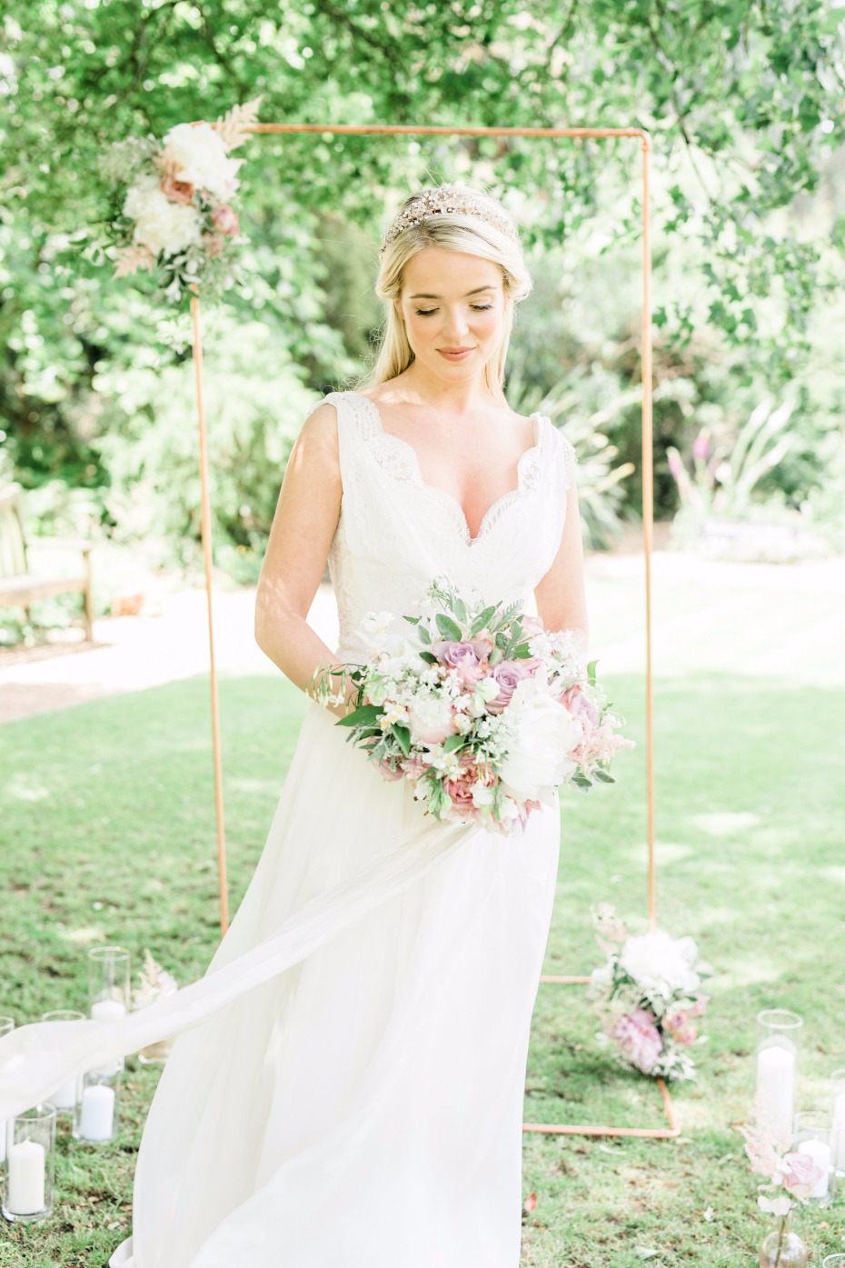 Elegant garden ceremony