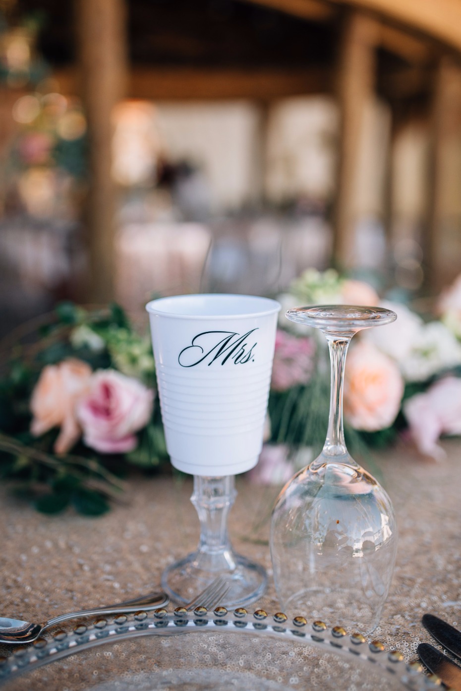 mrs white solo cup goblet for the bride