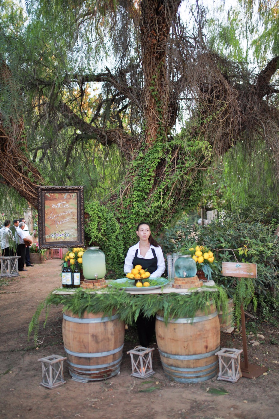 wedding drink station