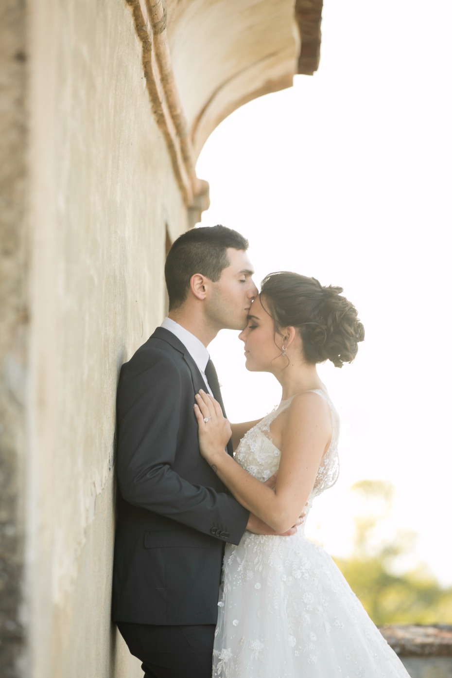 Forehead kiss