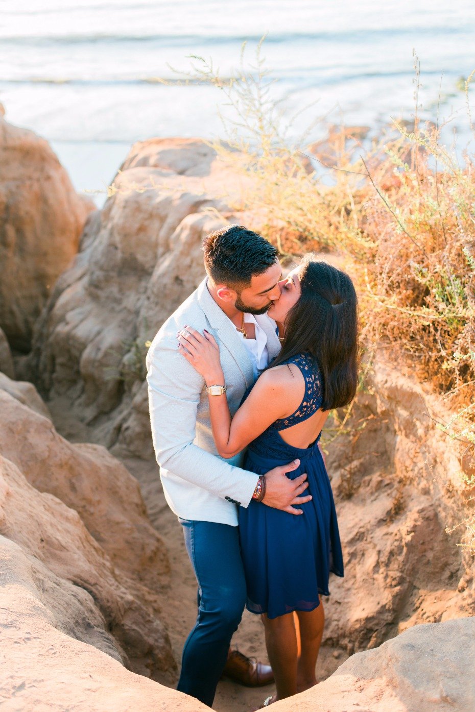 sweet sunset engagement shoot