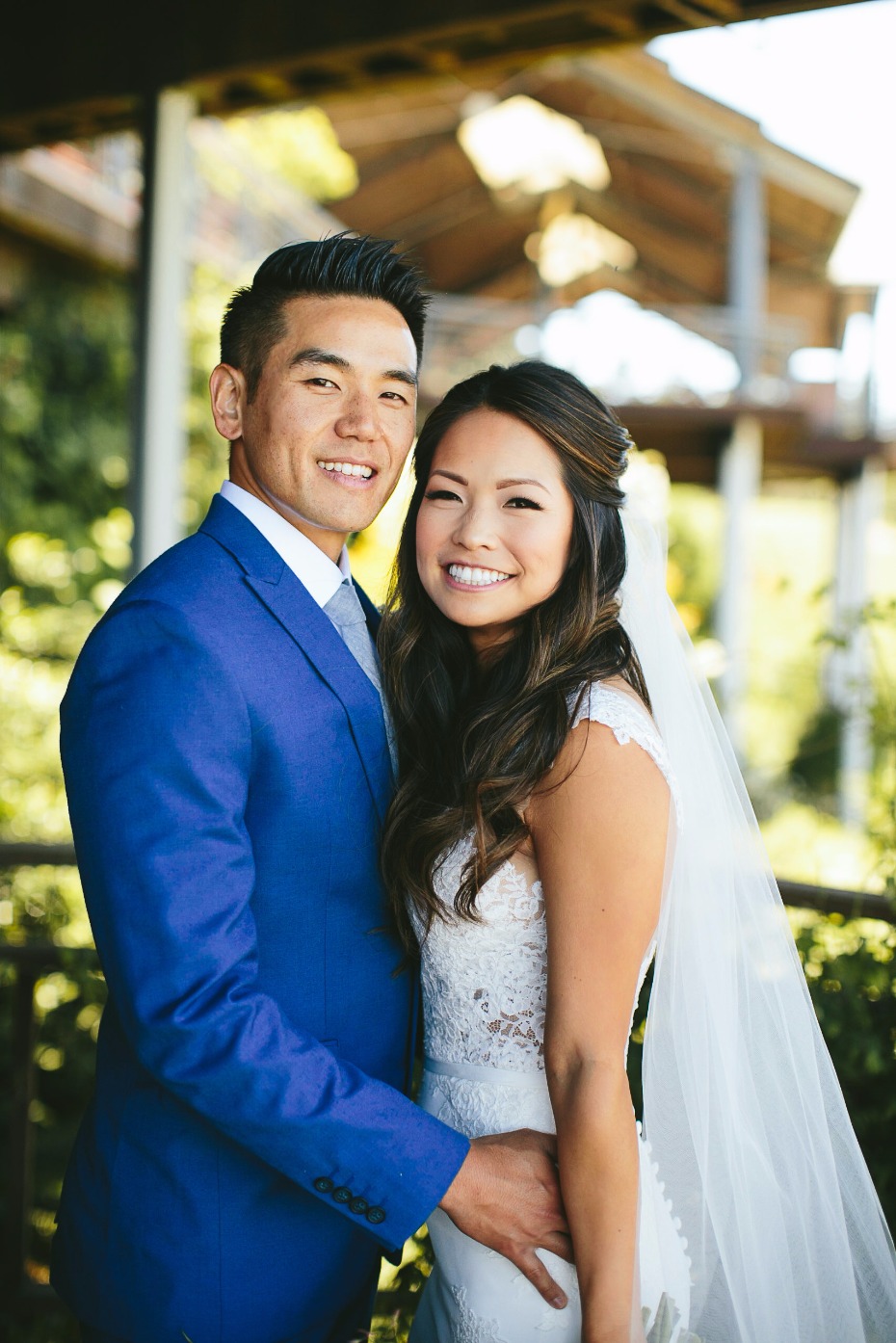 bride and groom wedding portrait